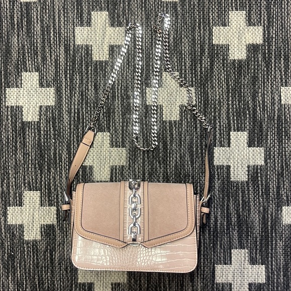 Topshop Accessories - Top Shop Mauve Handbag With Chain Strap